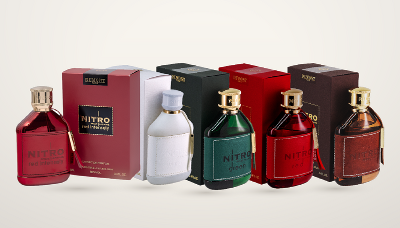 Dumont Nitro fragrance bottles featured in the PerfumeBox Nitro fragrance guide