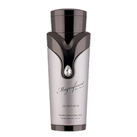 Armaf Magnificent Eau De Parfum spray bottle with white and gunmetal gray design