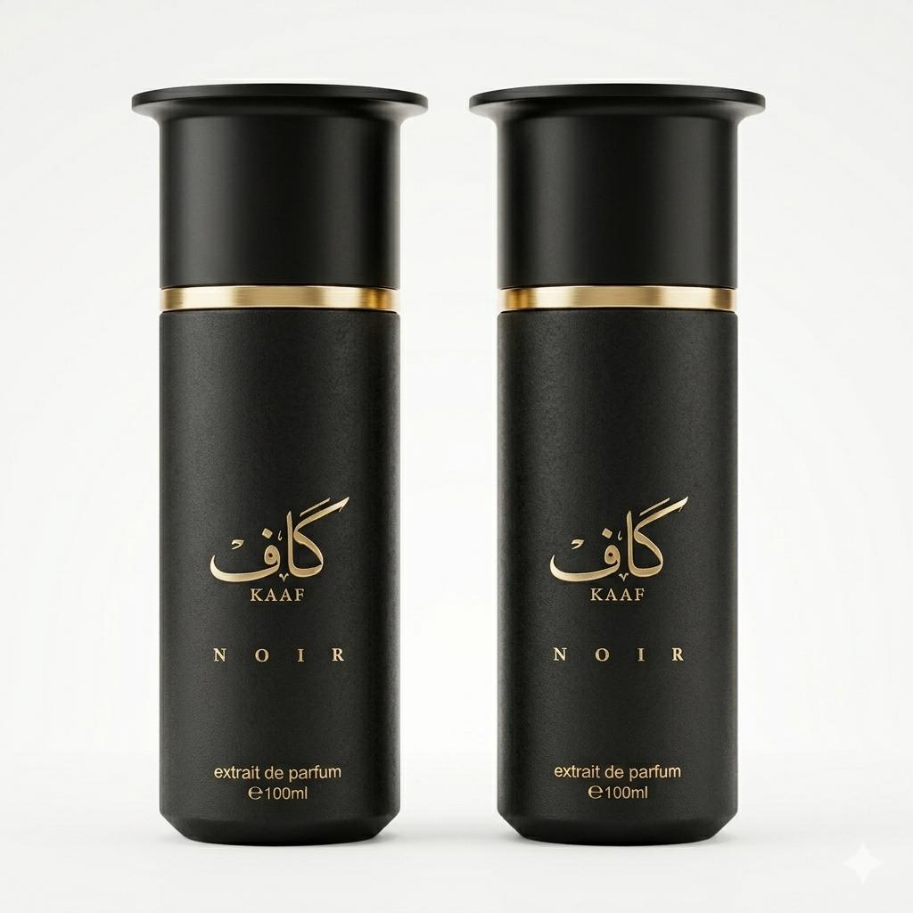 Ahmed Al Maghribi Kaaf Noir Bundle 3.4oz Extrait De Parfum – Unisex Perfume