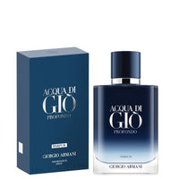 Acqua Di Gio Profondo Parfum blue box and dark bottle with silver cap