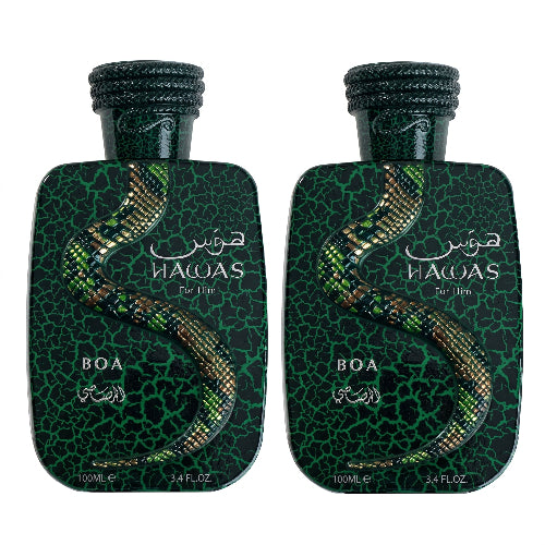 Rasasi Hawas Boa Eau De Parfum 3.4Oz Bundle