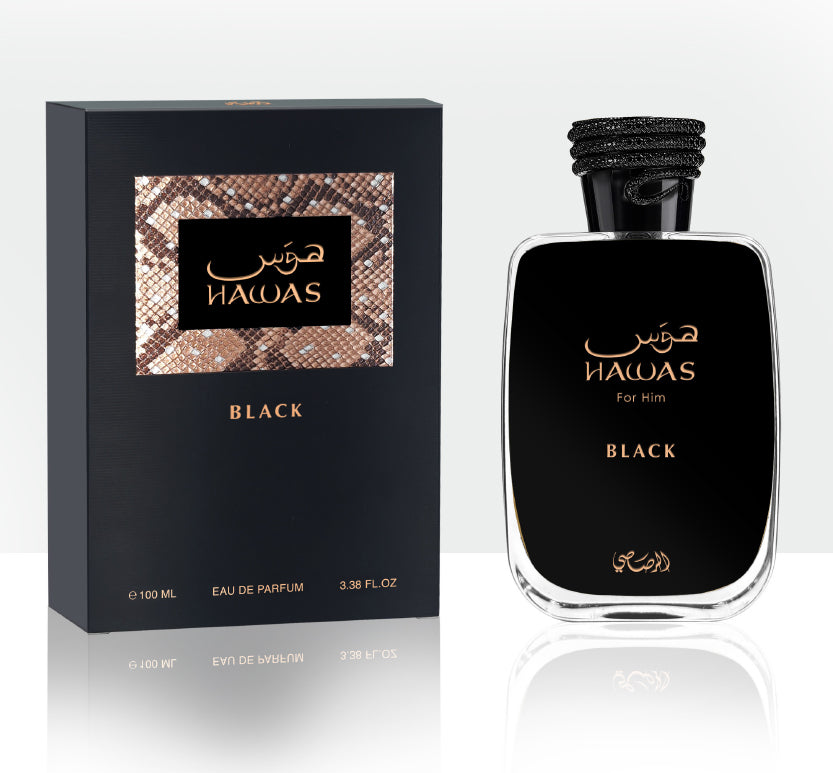 Rasasi Hawas Black Eau de Parfum — Unisex Fragrance | PerfumeBox