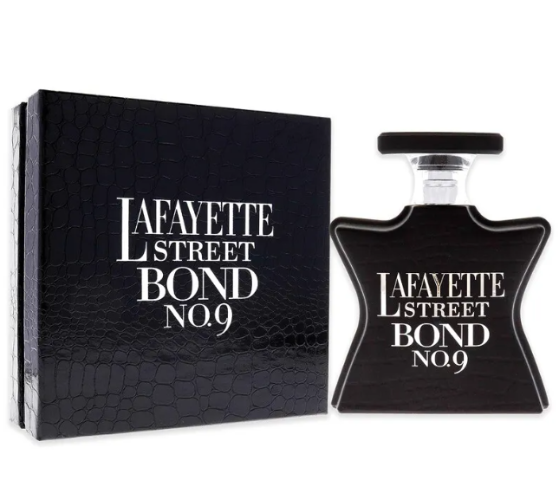 Bond No. 9 Lafayette Street Eau De Parfum bottle with black box packaging