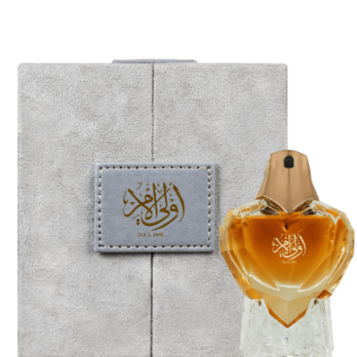 Ahmed Al Maghribi Oulil Amr perfume bottle with gray box packaging