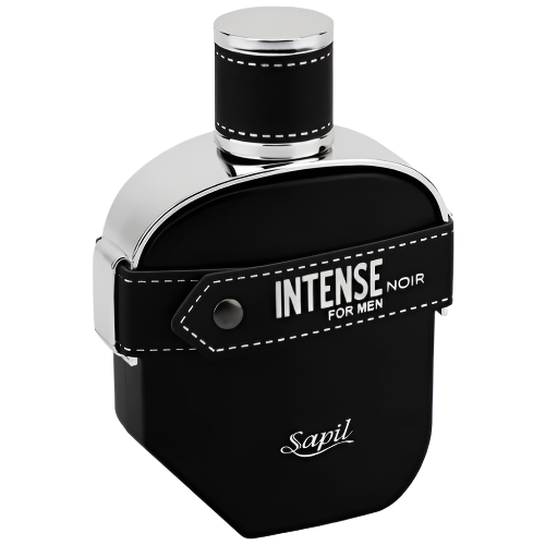 Sapil Intense Noir Eau De Parfum 3.4 Oz black bottle front view