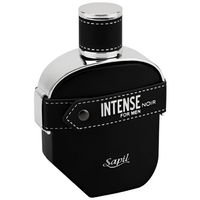 Sapil Intense Noir Eau De Parfum 3.4 Oz black bottle front view