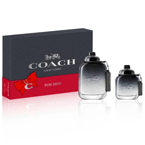 Coach New York 2 Piece Gift Set With 3.4 Oz EDT Spray + 1.4 Oz EDT