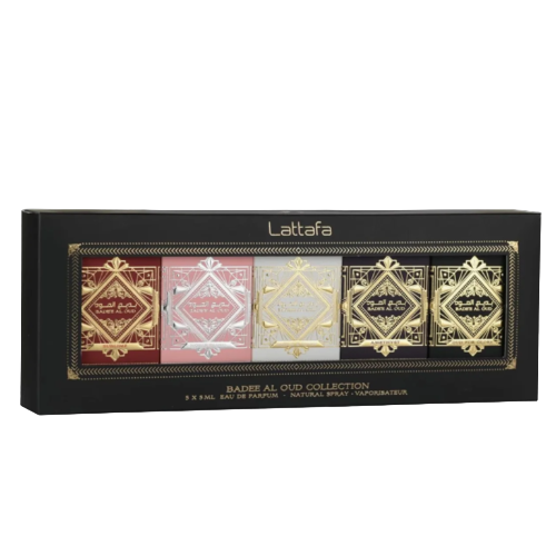 Lattafa Badee Al Oud 5 Piece Mini Gift Set