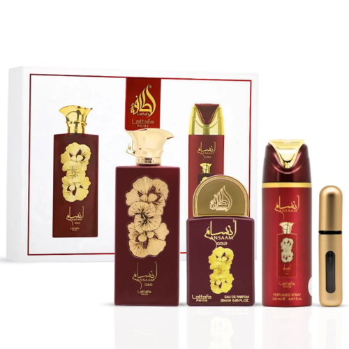 Lattafa Ansaam Gold 3 Piece Gift Set | PerfumeBox