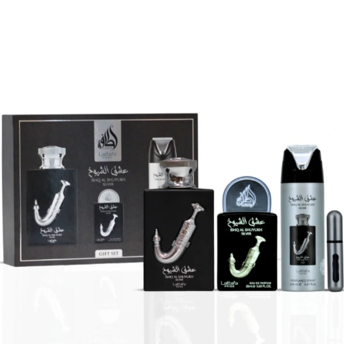 Lattafa Ishq Al Shuyukh 3 Piece Gift Set