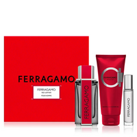 Ferragamo Red Leather 3 Piece Giftset