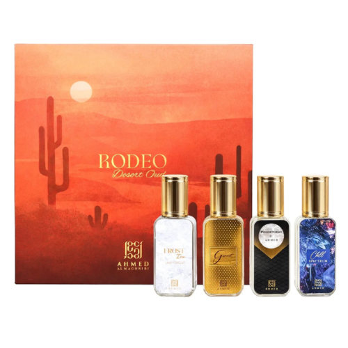 Ahmed Al Maghribi Rodeo Desert Oud 4 Piece Giftset