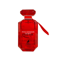 Maison Alhambra Pink Shimmer Secret Intense 3.4 Oz Red bottle front view