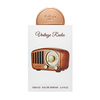 Lattafa Pride Vintage Radio Eau de Parfum 3.4 oz bottle with vintage inspired design front view