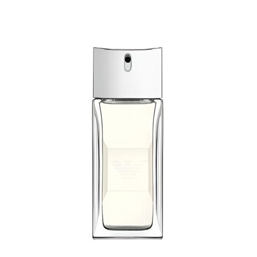 Emporio Armani Diamonds Eau de Toilette 75 ml clear glass bottle with silver spray cap front view