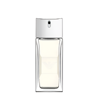 Emporio Armani Diamonds Eau de Toilette 75 ml clear glass bottle with silver spray cap front view