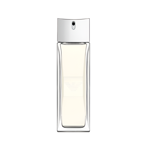 Emporio Armani Diamonds Eau de Toilette 75 ml clear glass bottle with silver spray cap front view