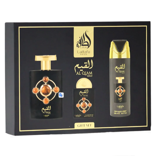 Lattafa Al Qiam Gold 3 Piece Gift Set