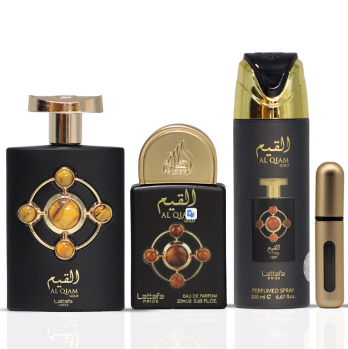 Lattafa Al Qiam Gold 3 Piece Gift Set
