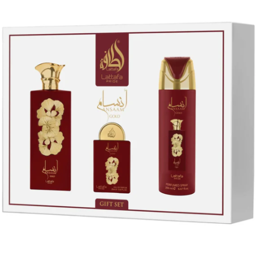 Lattafa Ansaam Gold 3 Piece Gift Set