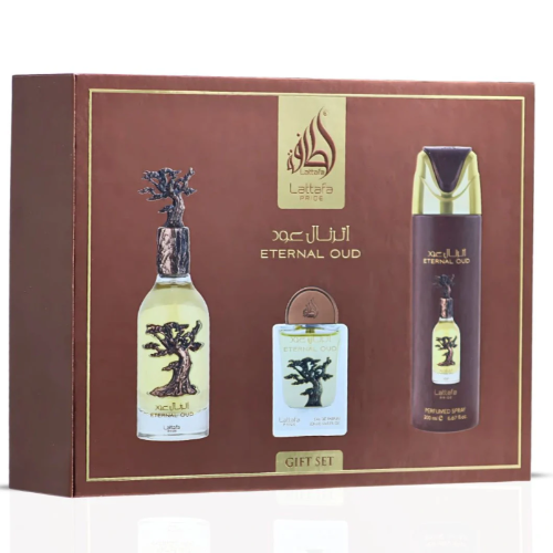 Lattafa Eternal Oud 3 Piece Gift Set