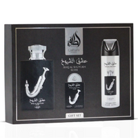 Lattafa Ishq Al Shuyukh 3 Piece Gift Set