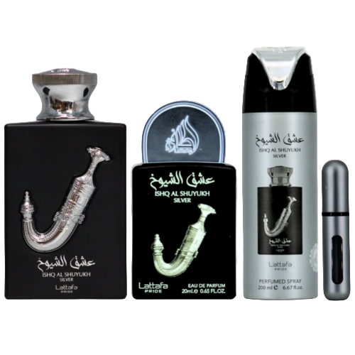 Lattafa Ishq Al Shuyukh 3 Piece Gift Set