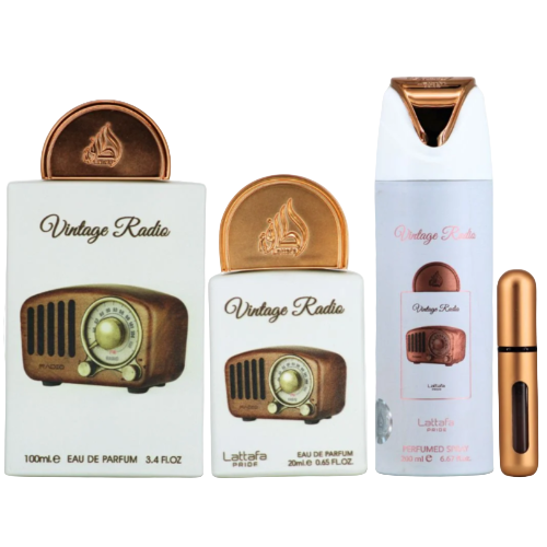 Lattafa Vintage Radio 3 Piece Gift Set — Oriental Perfume | PerfumeBox
