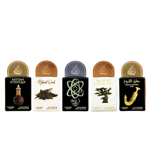 Lattafa #2 Collection 5 Piece Mini Gift Set With Artisian Ethnique