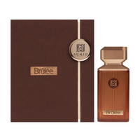 Ahmed Al Maghribi Brulee fragrance bottle with brown packaging and wax seal