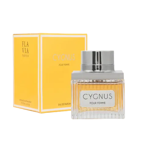 Armaf Cygnus Pour Femme perfume bottle with yellow box packaging