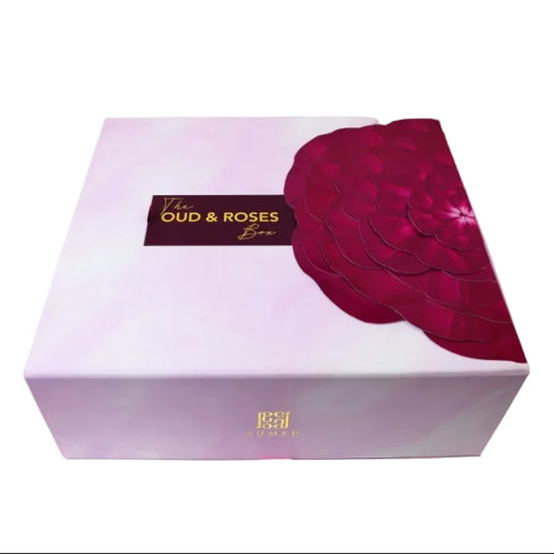 Ahmed Al Maghribi Oud & Roses 6 Piece Gift Set