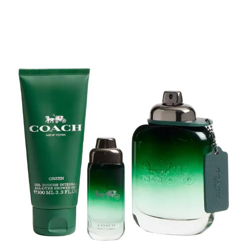 Coach Green 3 Piece Gift Set