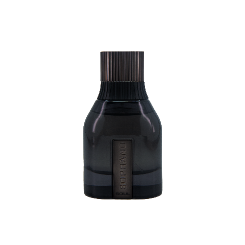 Dumont Soprano Soul Eau de Parfum 3.4 oz dark grey bottle front view
