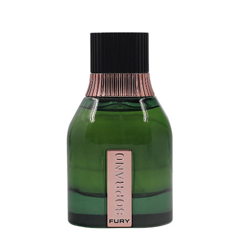 Dumont Soprano Fury Eau de Parfum 3.4 oz green bottle front view