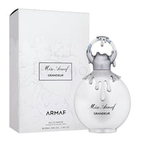 Armaf Miss Grandeur perfume bottle with white box packaging