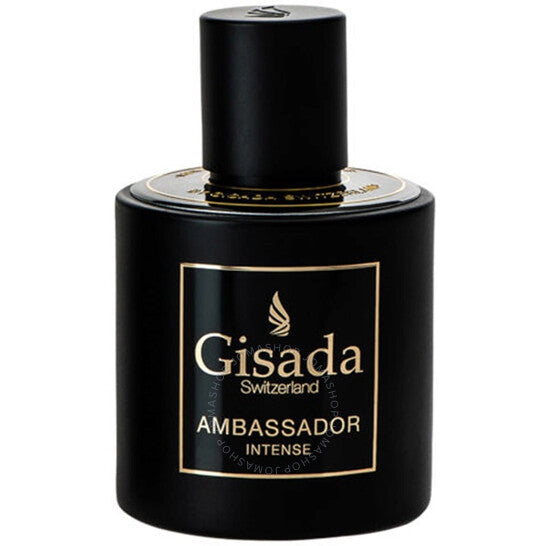 Gisada Ambassador Intense Eau De Parfum 3.4 Oz black bottle front view