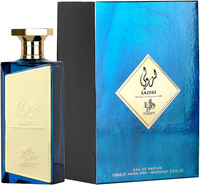 Al Wataniah Lazuli Eau De Parfum with packaging box, bottle and outer case displayed together