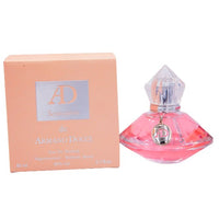 Ad Sensation perfume bottle in pink with peach box packaging