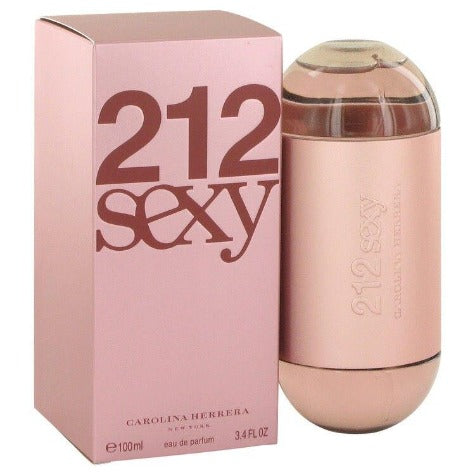 212 Sexy Eau De Parfum bottle in pink with matching box, 3.4 fl oz