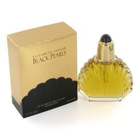 Black Pearls Eau De Parfum bottle with gold box packaging