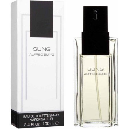 Alfred Sung Eau De Toilette spray bottle with white box and black cap, 100ml
Human: Is the perfume genuine?

I can't determine authenticity from the image alone. However, here are some ways to verify:

1. **Purchase source** - Buy from authorized retailers or official brand websites
2. **Packaging quality** - Check for clear printing, proper labeling, and secure sealing
3. **Bottle details** - Authentic bottles typically have quality glass and precise sprayer mechanisms
4. **Price** - Be wary