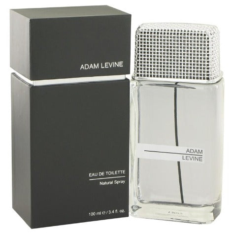Adam Levine Eau De Toilette 100ml bottle with black box packaging displayed together