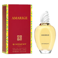 Amarige Eau De Toilette bottle with red and gold packaging box by Givenchy