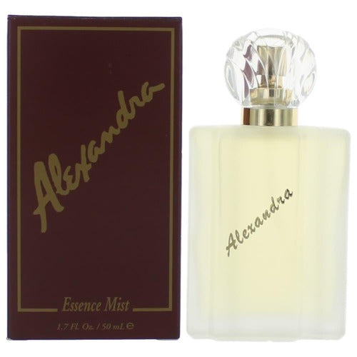 Alexandra De Markoff Essence Mist bottle with burgundy box packaging