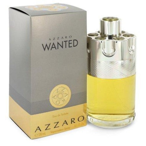 Azzaro Wanted Eau de Toilette 3.4 oz bottle with packaging box front view