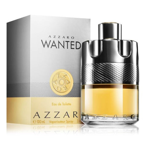 Azzaro Wanted Eau de Toilette 3.4 oz bottle with packaging box