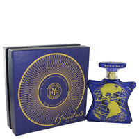 Bond No. 9 Queens blue and gold perfume bottle with matching box packaging