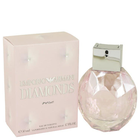 Armani Diamonds Rose fragrance bottle with pink box packaging