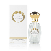 Annick Goutal Eau D'Hadrien fragrance bottle and packaging with gold bow detail